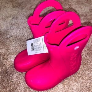 Brand new Crocs rain boots kids